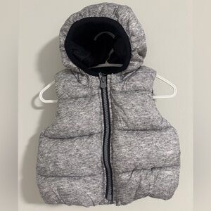 GAP Heather Gray Baby Puffer Vest